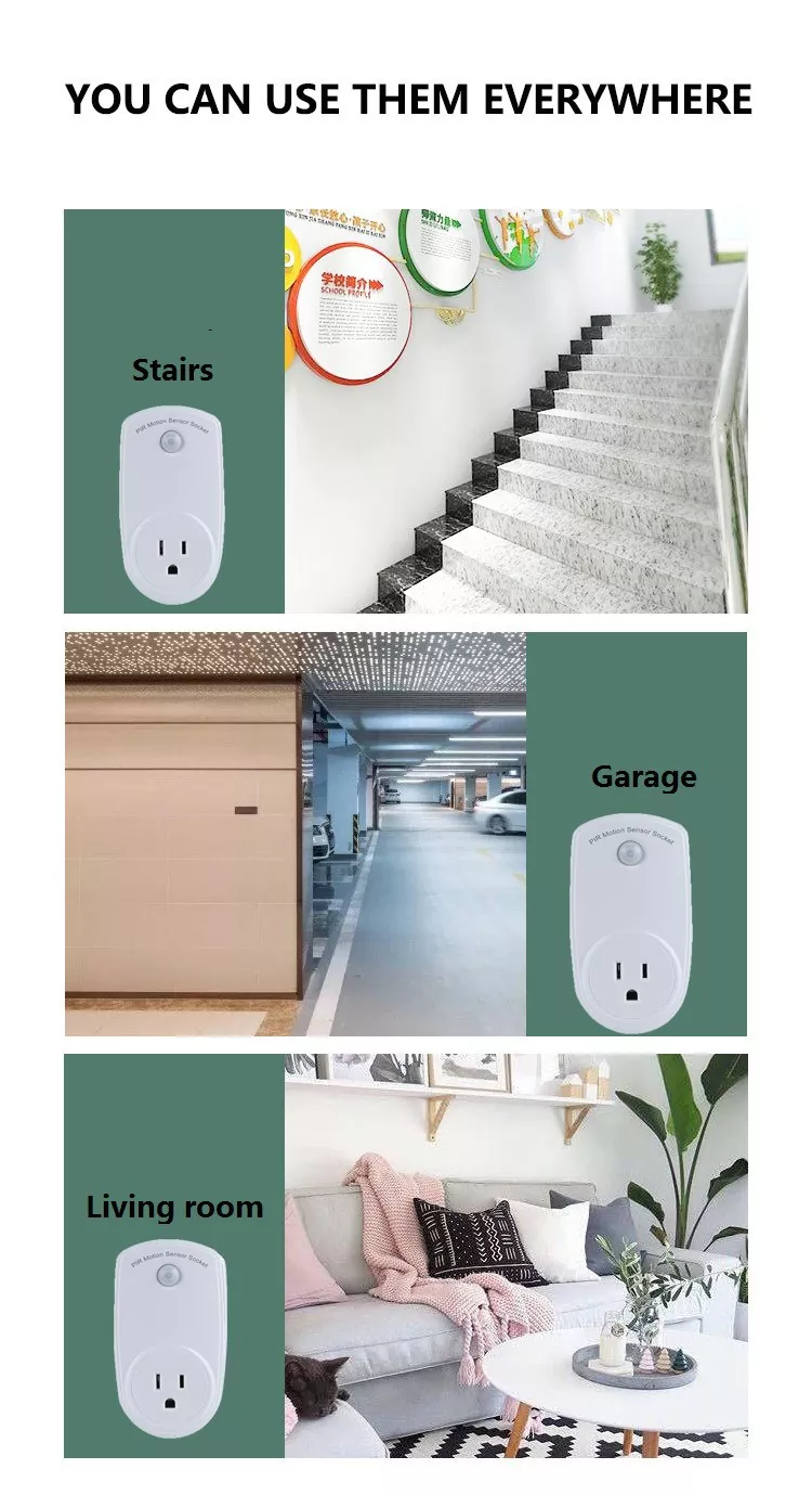 US Motion Sensor Socket